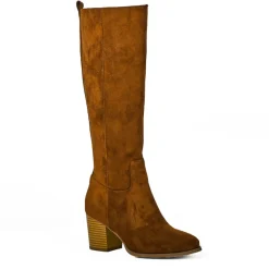 VICE VERSA Bottes A Talons Camel|Femme Bottes, Cuissardes