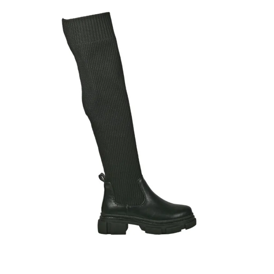 VICE VERSA Bottes Plates Femme Noir|Femme Bottes, Cuissardes