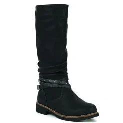VICE VERSA Bottes Plates Femme Noir|Femme Bottes, Cuissardes