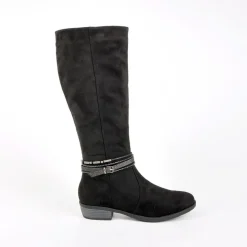 SCALINA Bottes Plates Noir|Femme Chaussures Confort