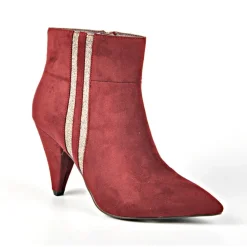 MASCARA Bottines A Talons Bordeaux|Femme Boots, Bottines