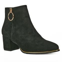 MASCARA Bottines A Talons Femme Avec Zip Decoratif Noir|Femme Boots, Bottines