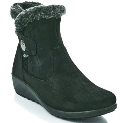 LADY CONFORT Bottines Compensees Femme Noir|Femme Chaussures Confort
