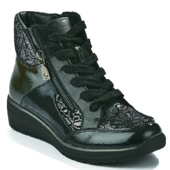 LADY CONFORT Bottines Compensees Femme Noir|Femme Chaussures Confort