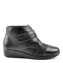 LADY CONFORT Bottines Compensees Noir|Femme Chaussures Confort