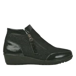 LADY CONFORT Bottines Compensees Ultra-Leger Noir|Femme Chaussures Confort