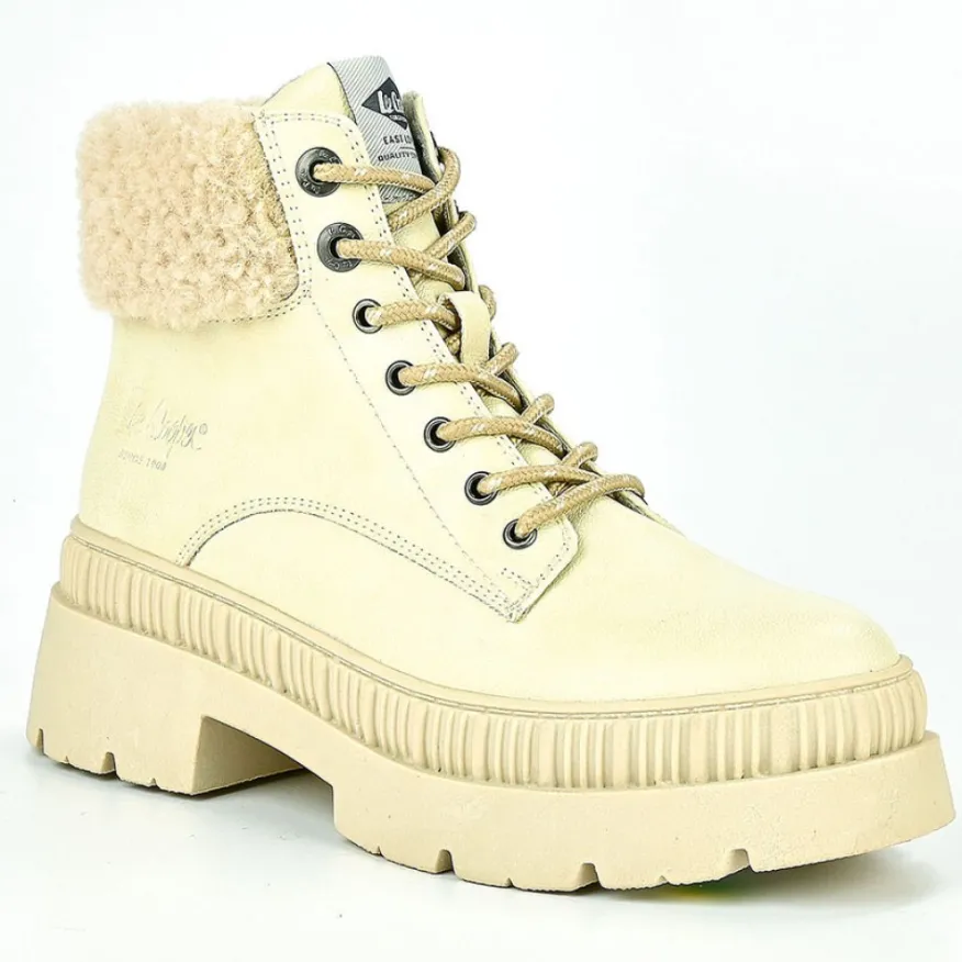LEE COOPER Bottines Femme Beige|Femme Boots, Bottines