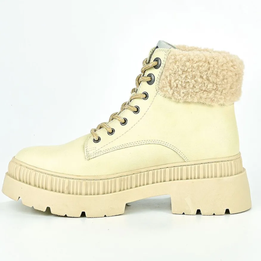 LEE COOPER Bottines Femme Beige|Femme Boots, Bottines