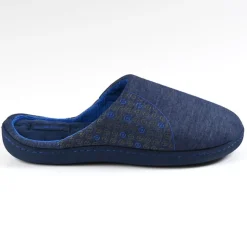 ISOTONER Chaussons Homme Bleu Jean|Homme Chaussons