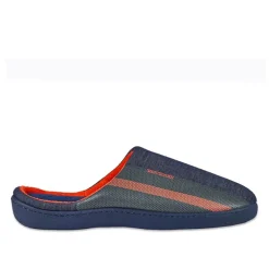 ISOTONER Chaussons Homme Bleu Jean|Homme Chaussons