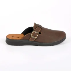 INBLU Chaussons Homme Semelles Souples Marron|Homme Chaussons