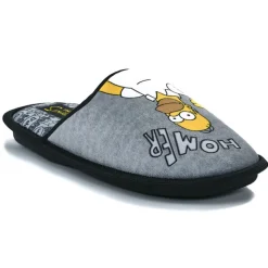 SIMPSONS Chaussons Homme Gris|Homme Chaussons