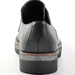 ANA LUNA Derbies Avec Petits Clous Noir|Femme Derbies
