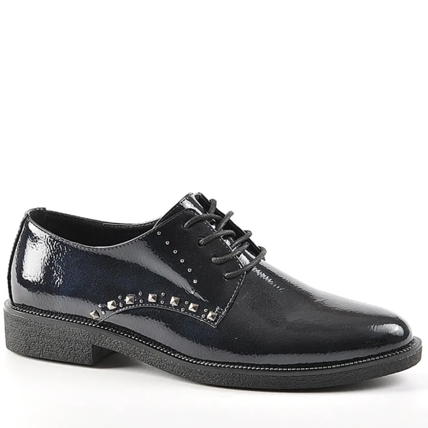 ANA LUNA Derbies Avec Petits Clous Bleu Marine|Femme Derbies