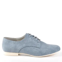 ANA LUNA Derbies Femme Aspect Velours Bleu|Femme Derbies