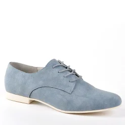 ANA LUNA Derbies Femme Aspect Velours Bleu|Femme Derbies