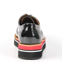 ANA LUNA Derbies Femme Avec Bout Fleuri Noir|Femme Derbies