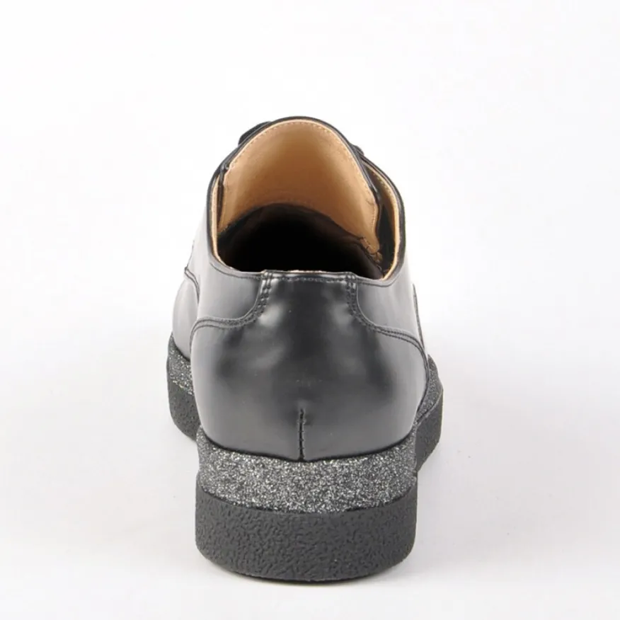 ANA LUNA Derbies Femme Avec Franges Noir|Femme Derbies