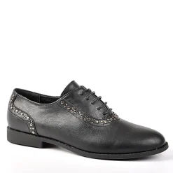 ANA LUNA Derbies Femme Avec Petits Clous Noir|Femme Derbies
