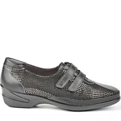 LADY CONFORT Derbies Femme Noir Cuir|Femme Chaussures Confort