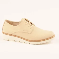 VICE VERSA Derbies Femme Velours Beige|Femme Derbies