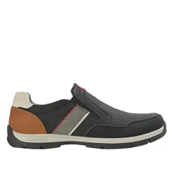STREET LIFE Derbies Homme Noir Sans Lacets |Homme Mocassins, Chaussures Bateaux