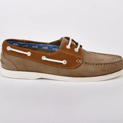 SEALINE Derbies Homme Style Bateau Beige En Cuir|Homme Mocassins, Chaussures Bateaux