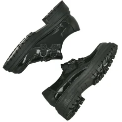 VICE VERSA Derbies Plateforme Femme Vernies Noir |Femme Derbies