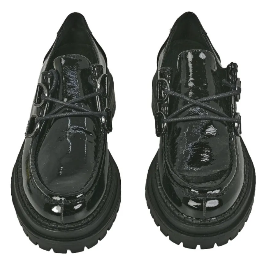 VICE VERSA Derbies Plateforme Femme Vernies Noir |Femme Derbies