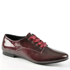 ANA LUNA Derbies Vernis Avec Lacets Ruban Vernis Bordeaux|Femme Derbies