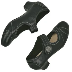 LADY CONFORT Escarpins A Brides Avec Boutons Fantaisies Noir|Femme Escarpins