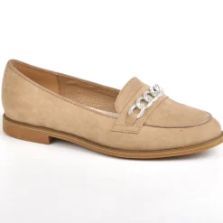 VICE VERSA Mocassins Femme Beige Avec Chaine |Femme Mocassins
