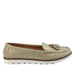 VICE VERSA Mocassins Femme Dore|Femme Mocassins