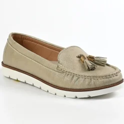 VICE VERSA Mocassins Femme Dore|Femme Mocassins