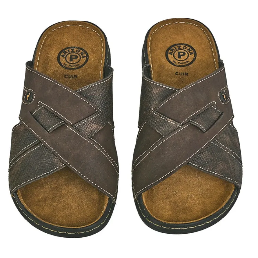 ARIZONA Mules Homme Marron|Homme Mules, Tongs
