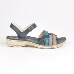 LADY CONFORT Sandales A Talons Femme Bleu Marine|Femme Chaussures Confort