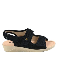 FLEX'IS Sandales Compensees Femme Flexi's Bleu Marine|Femme Chaussures Confort