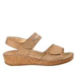 LADY CONFORT Sandales Compensees Beige|Femme Chaussures Confort