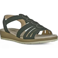 SCALINA Sandales Compensees Noir|Femme Chaussures Confort
