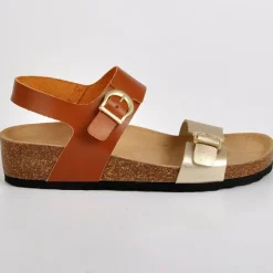 SCALINA Sandales Femme Compensees Marron|Femme Chaussures Confort