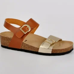 SCALINA Sandales Femme Compensees Marron|Femme Chaussures Confort