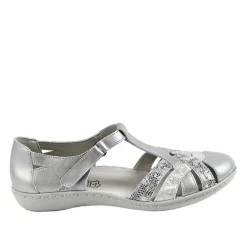 LADY CONFORT Sandales Femme Argente|Femme Chaussures Confort