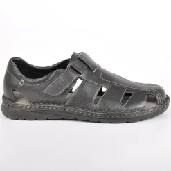 SEALINE Sandales Homme Cuir Noir|Homme Sandales