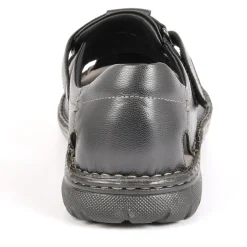 SEALINE Sandales Homme Cuir Noir|Homme Sandales