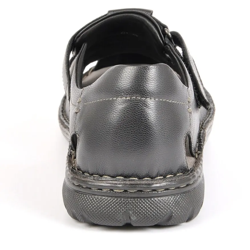 SEALINE Sandales Homme Cuir Noir|Homme Sandales