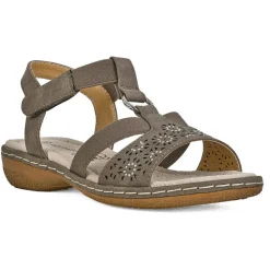 LADY CONFORT Sandales Plates Femme Beige|Femme Chaussures Confort
